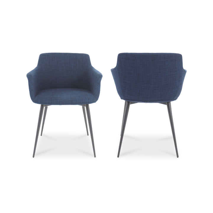 American Home Furniture | Moe's Home Collection - Ronda Arm Chair Blue-Set Of Two