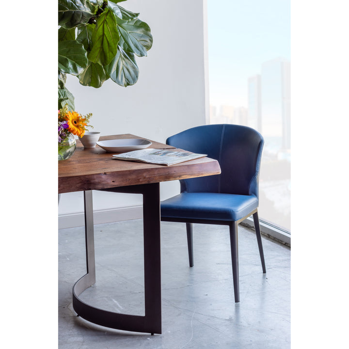 American Home Furniture | Moe's Home Collection - Delaney Dining Chair Steel Blue-Set Of Two