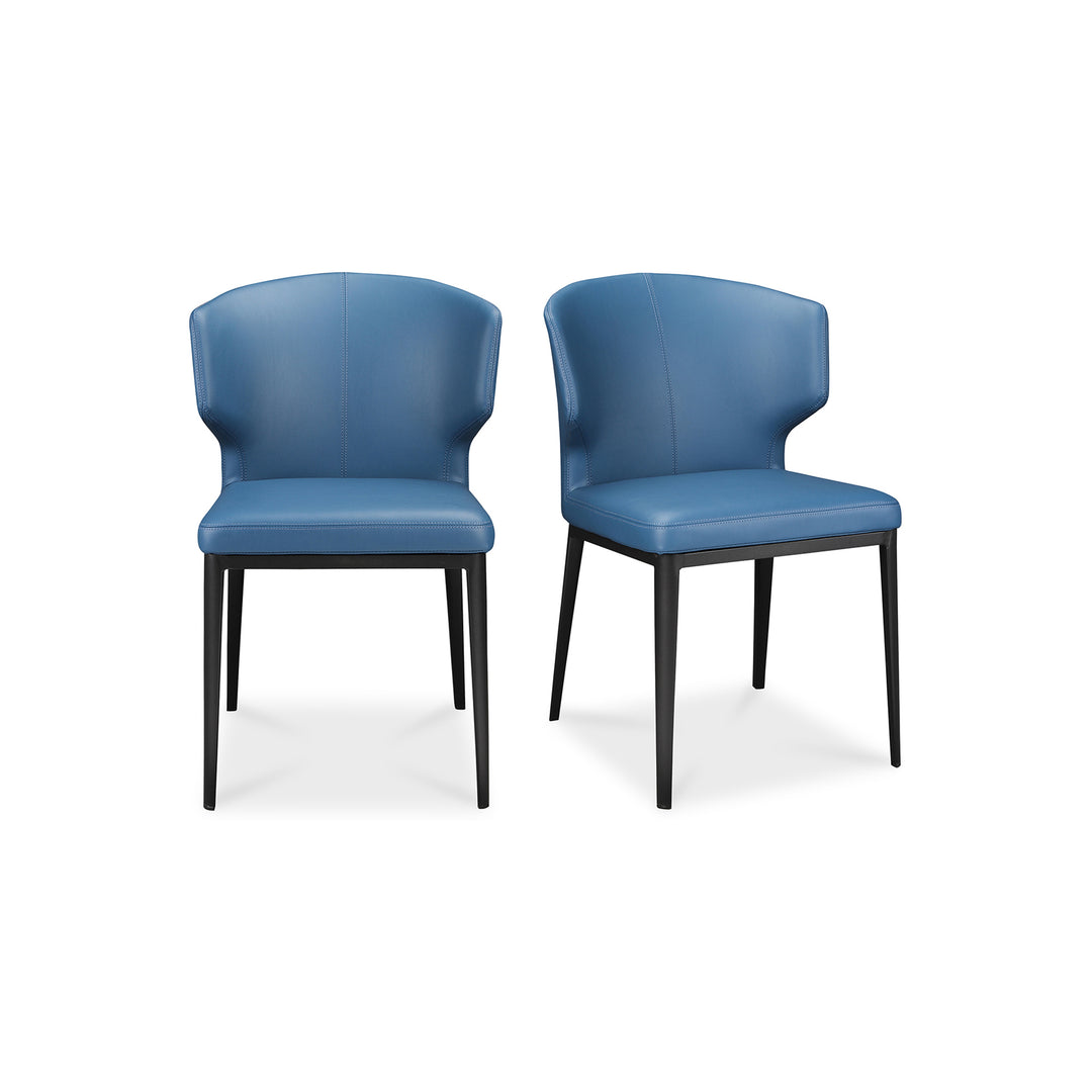 American Home Furniture | Moe's Home Collection - Delaney Dining Chair Steel Blue-Set Of Two