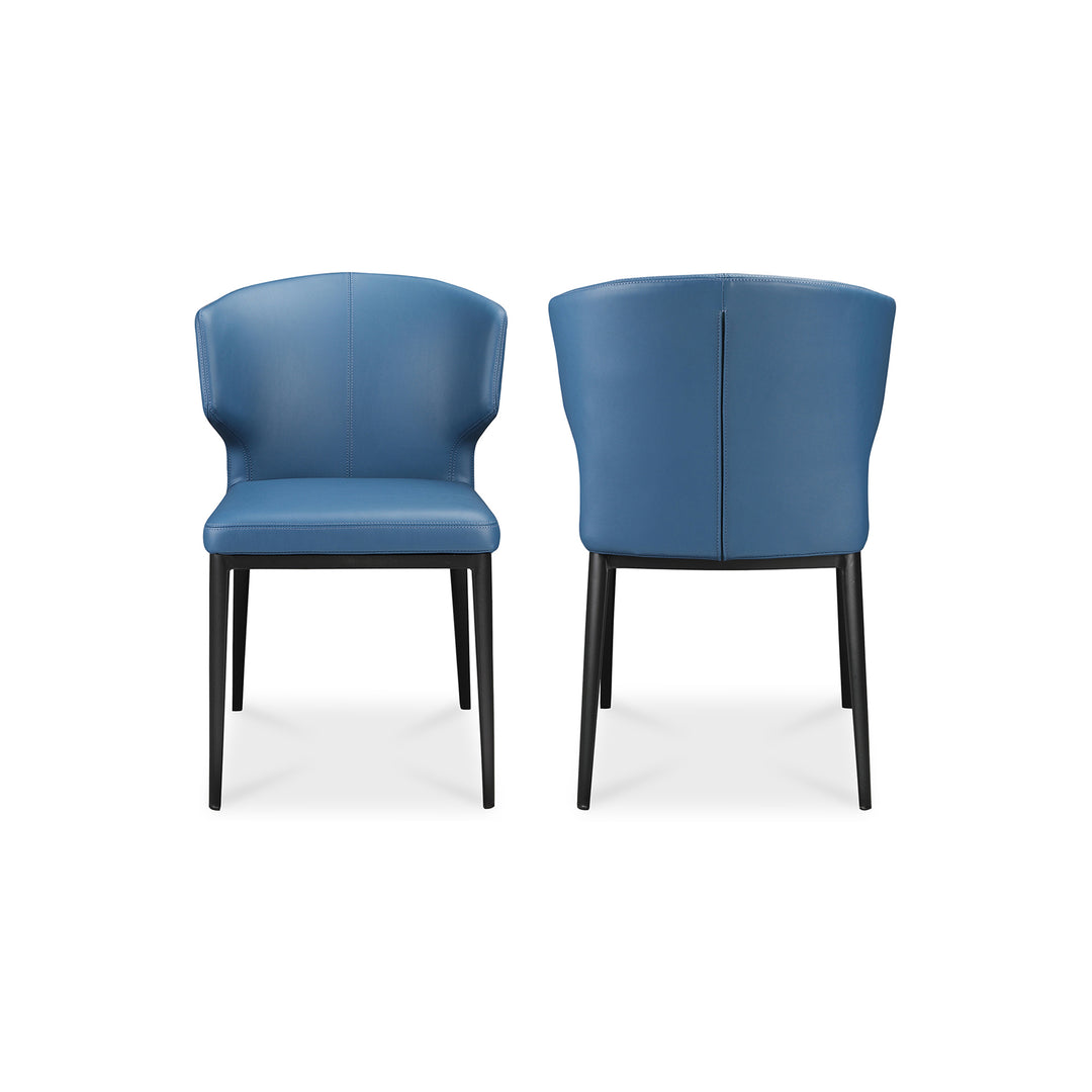 American Home Furniture | Moe's Home Collection - Delaney Dining Chair Steel Blue-Set Of Two