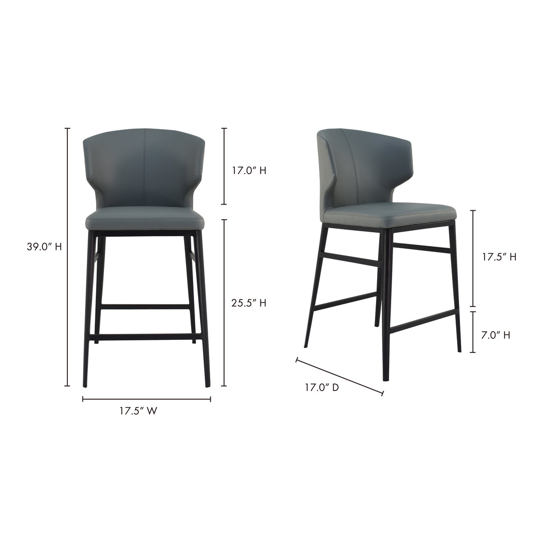 American Home Furniture | Moe's Home Collection - Delaney Counter Stool Grey