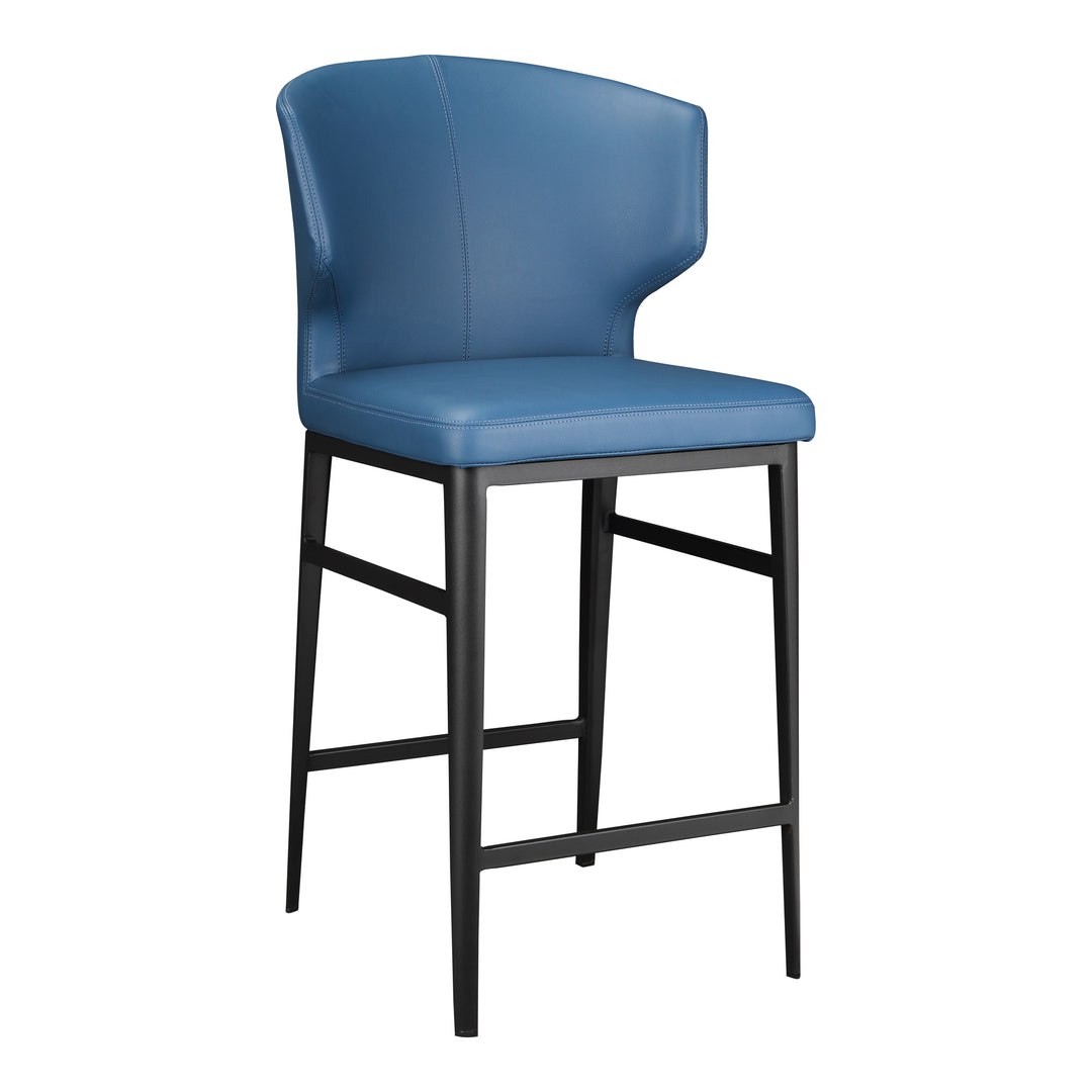 American Home Furniture | Moe's Home Collection - Delaney Counter Stool Steel Blue