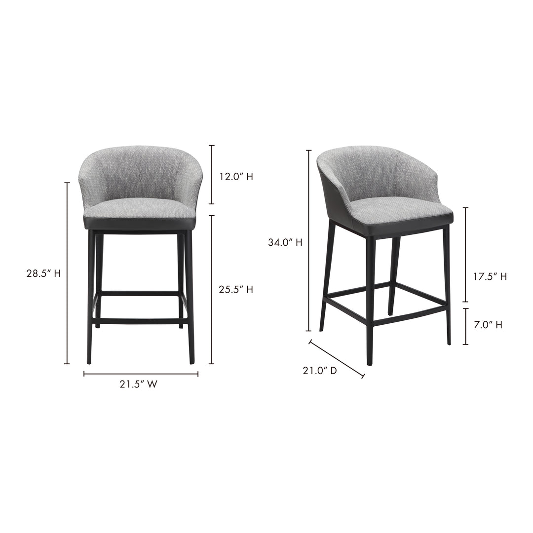 American Home Furniture | Moe's Home Collection - Beckett Counter Stool Grey