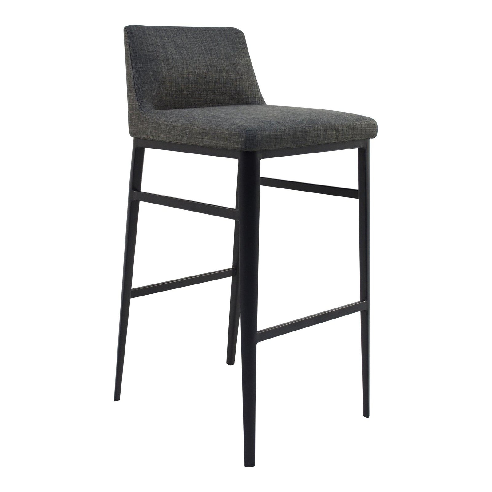 Moe's Home Collection - Baron Barstool Charcoal - EJ-1032-07 | American Home Furniture