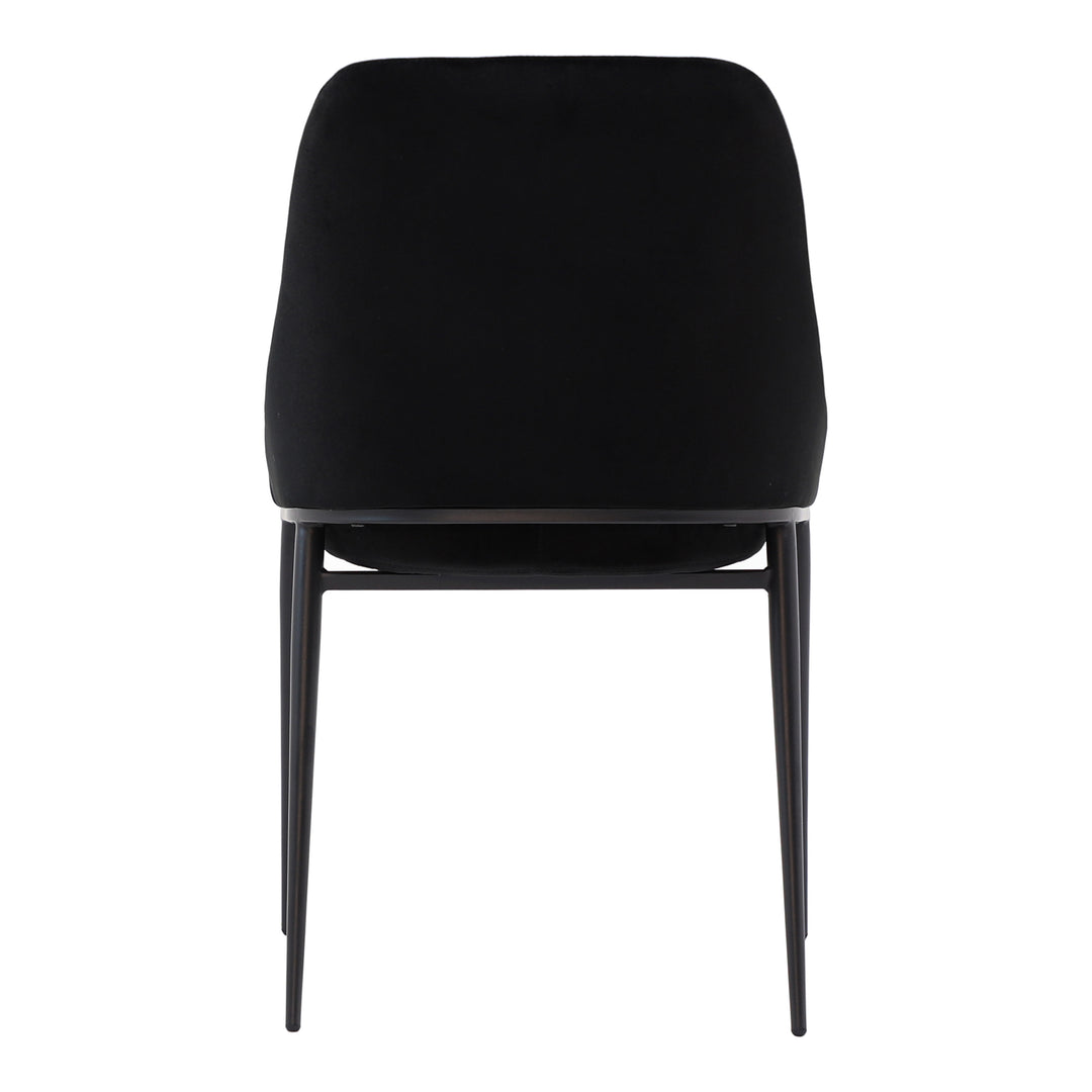 American Home Furniture | Moe's Home Collection - Sedona Dining Chair Shadowed Black Velvet-Set Of Two