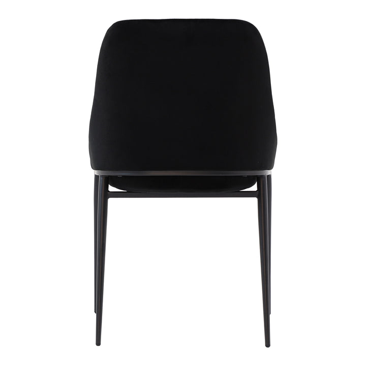 American Home Furniture | Moe's Home Collection - Sedona Dining Chair Shadowed Black Velvet-Set Of Two