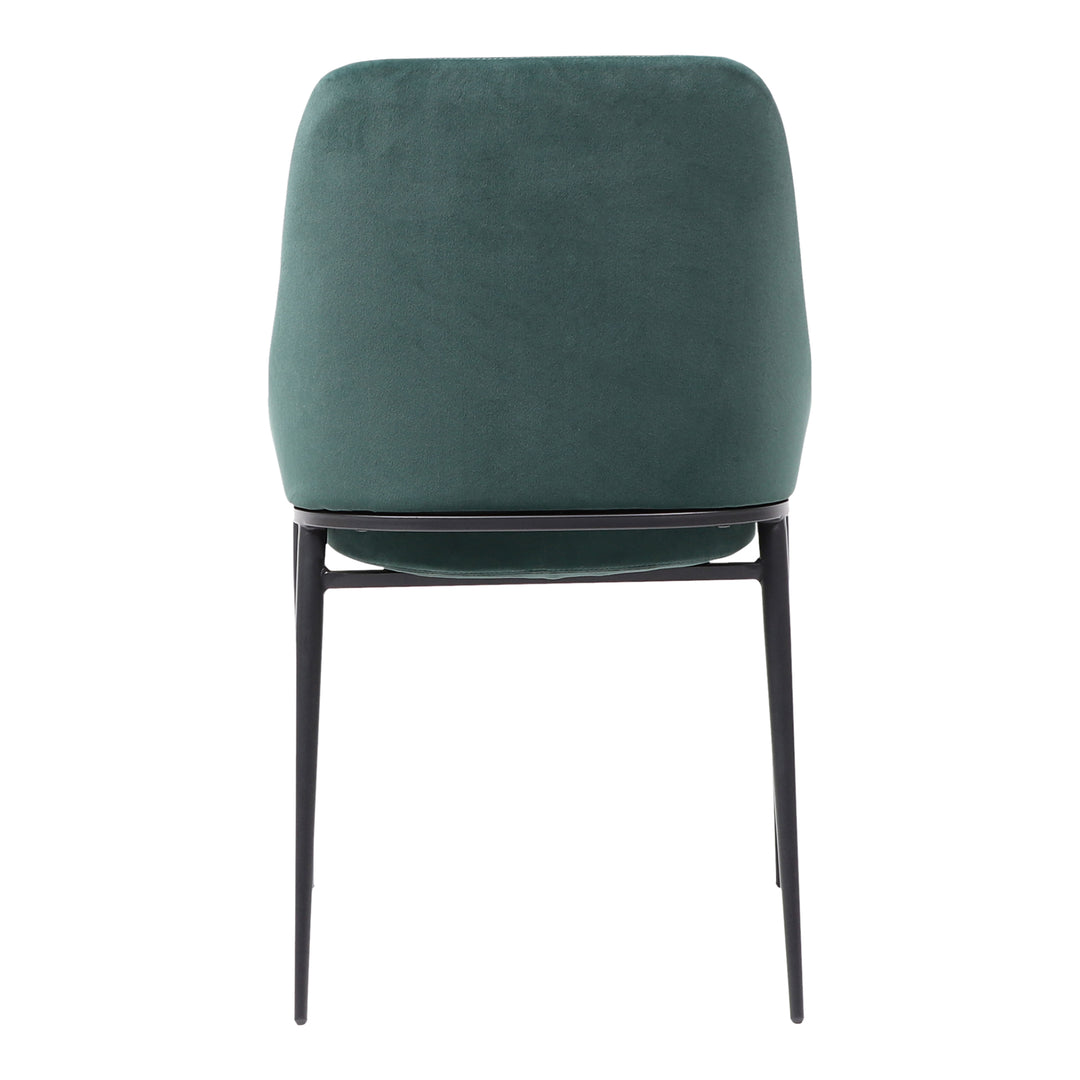 American Home Furniture | Moe's Home Collection - Sedona Dining Chair Green Velvet-Set Of Two