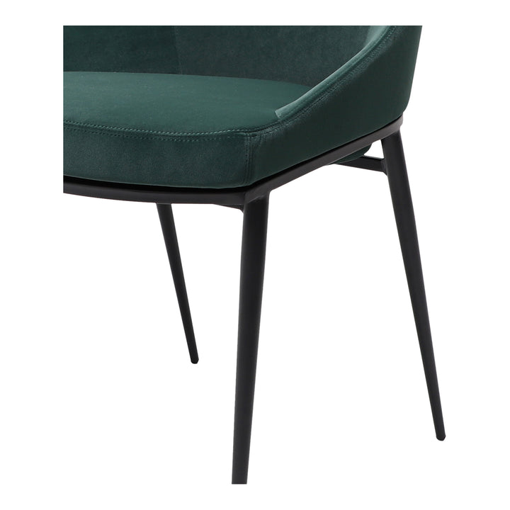 American Home Furniture | Moe's Home Collection - Sedona Dining Chair Green Velvet-Set Of Two