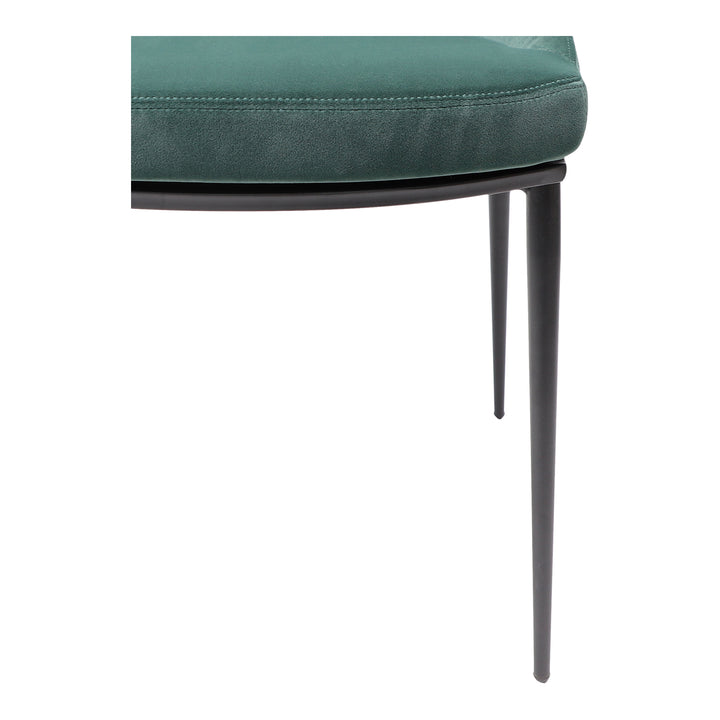 American Home Furniture | Moe's Home Collection - Sedona Dining Chair Green Velvet-Set Of Two