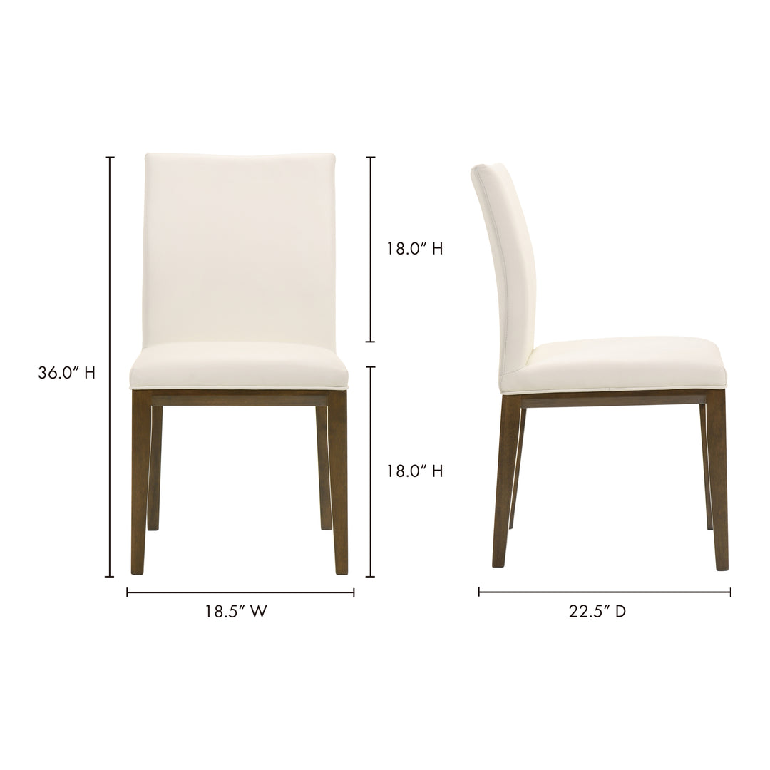 American Home Furniture | Moe's Home Collection - Frankie Dining Chair White-Set Of Two