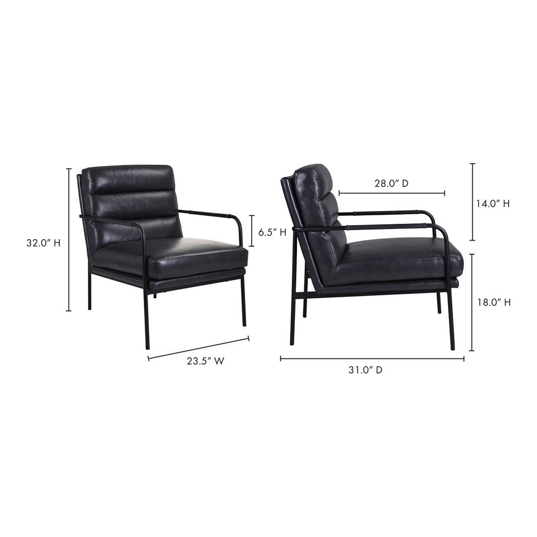 American Home Furniture | Moe's Home Collection - Verlaine Chair Raven Black