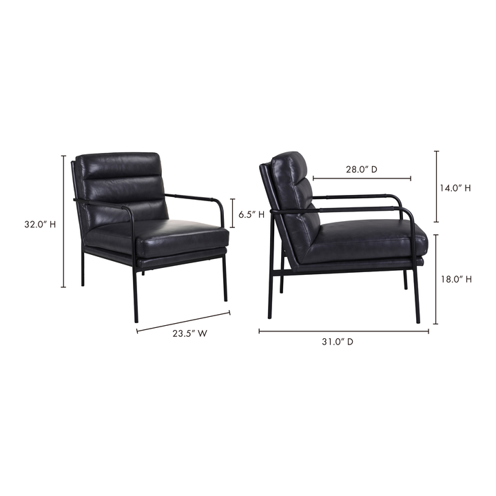 American Home Furniture | Moe's Home Collection - Verlaine Chair Raven Black