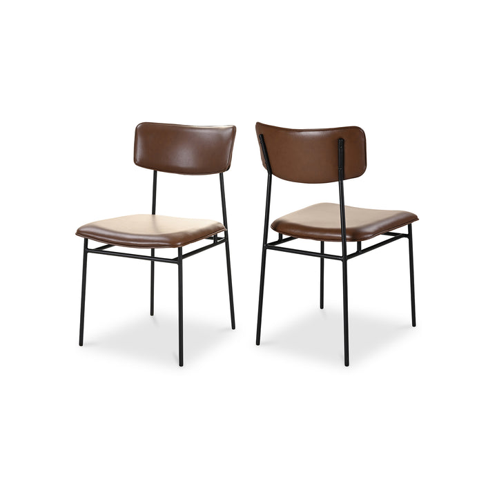 American Home Furniture | Moe's Home Collection - Sailor Dining Chair Dark Brown-Set Of Two