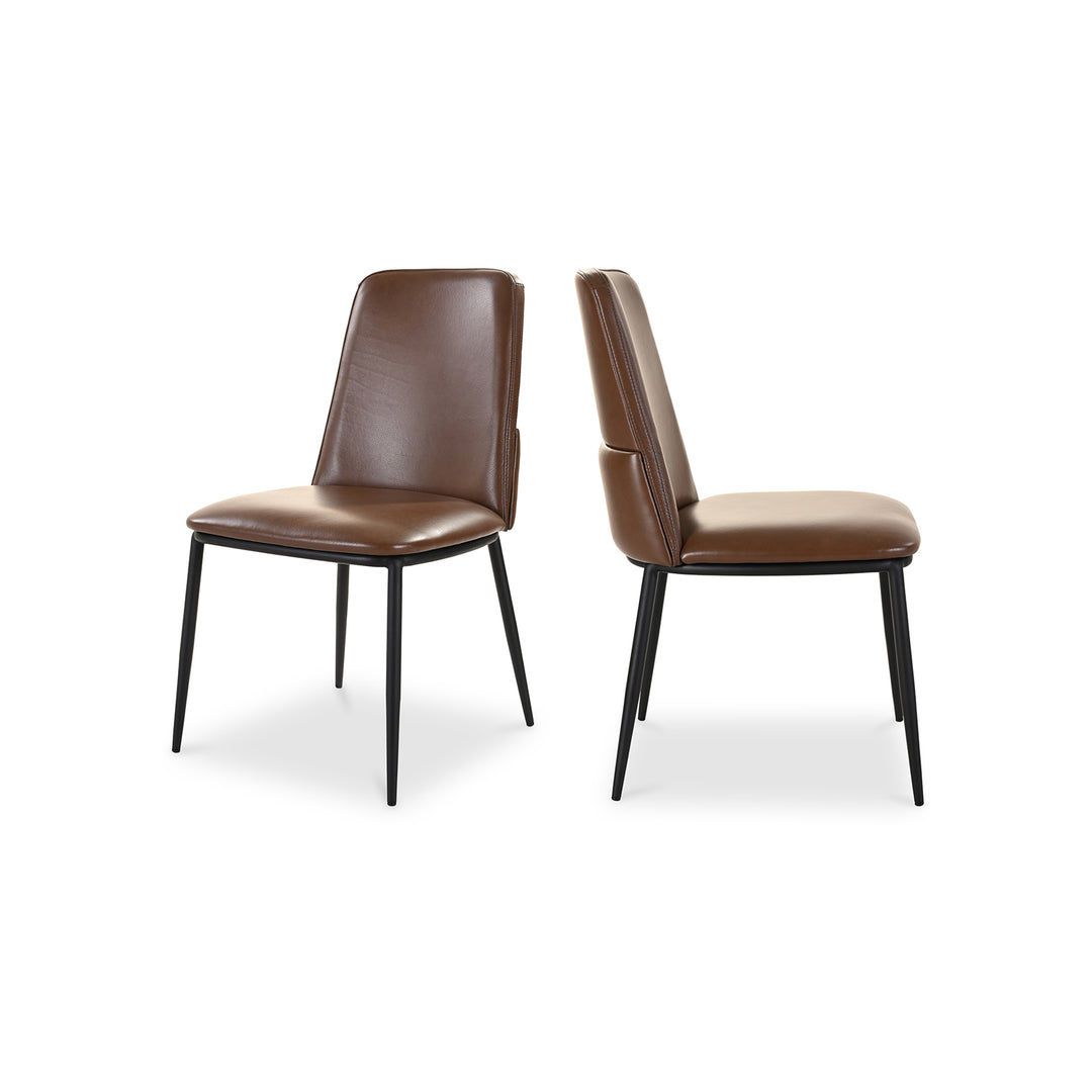 American Home Furniture | Moe's Home Collection - Douglas Dining Chair Dark Brown-Set Of Two