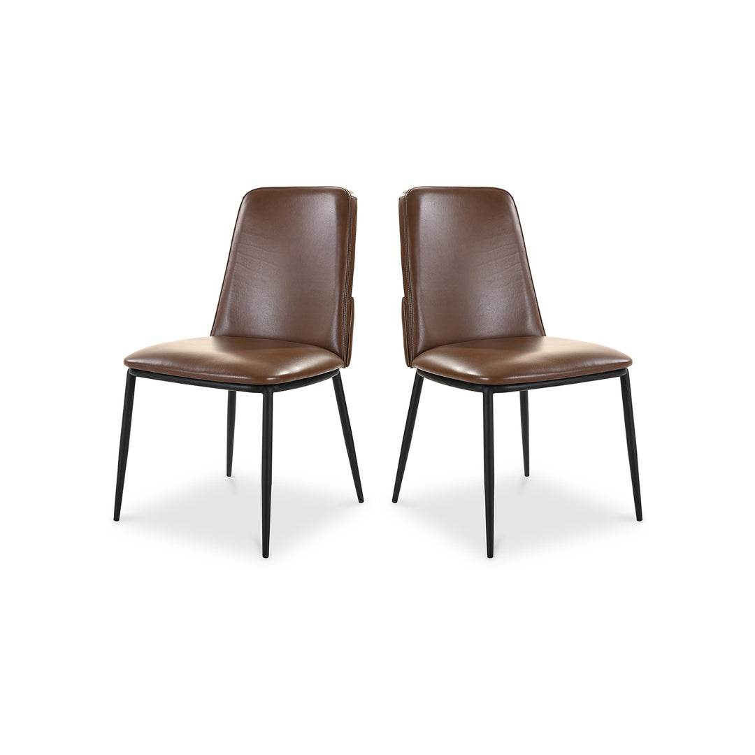 American Home Furniture | Moe's Home Collection - Douglas Dining Chair Dark Brown-Set Of Two