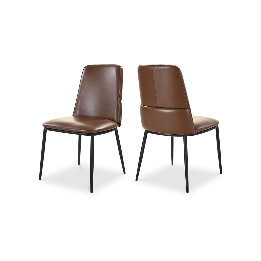 American Home Furniture | Moe's Home Collection - Douglas Dining Chair Dark Brown-Set Of Two