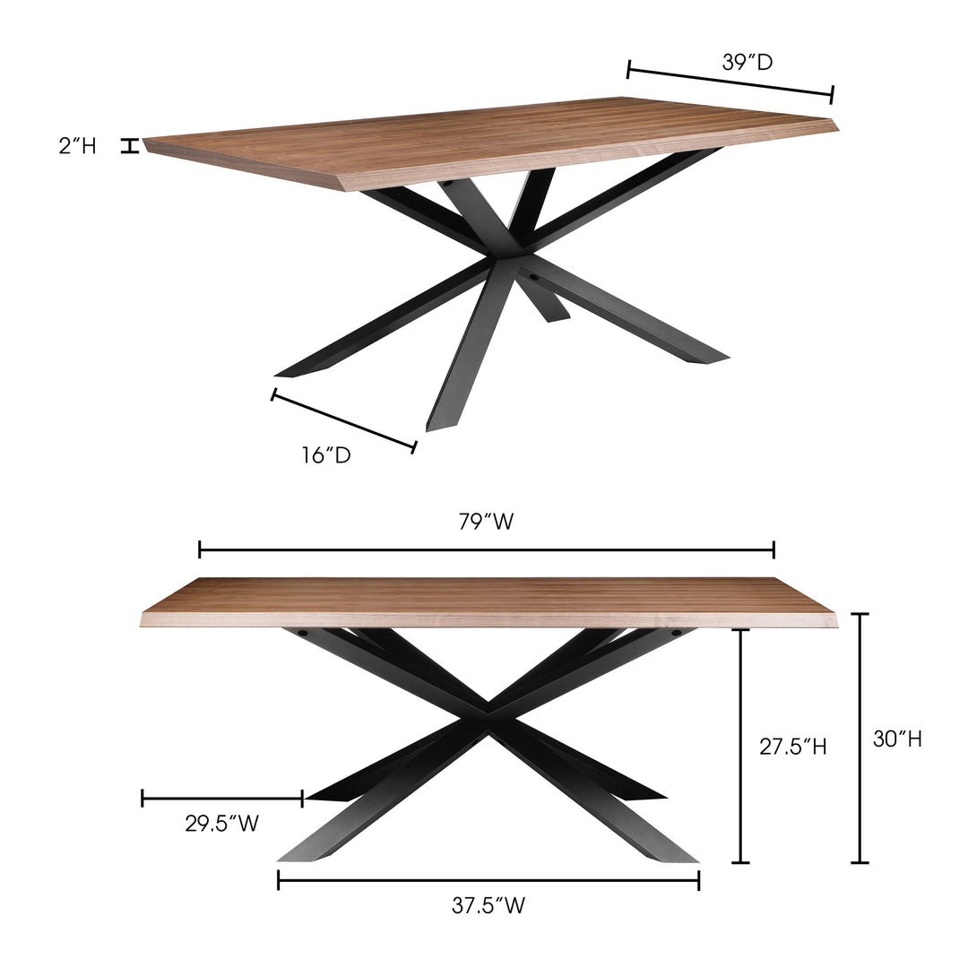 American Home Furniture | Moe's Home Collection - Oslo Dining Table Walnut