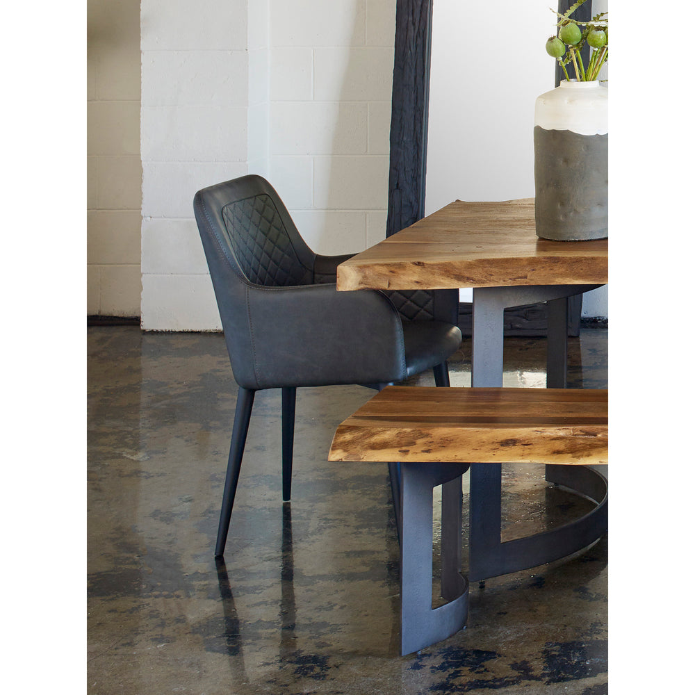 American Home Furniture | Moe's Home Collection - Cantata Dining Chair Mayon Black Vegan Leather-Set Of Two