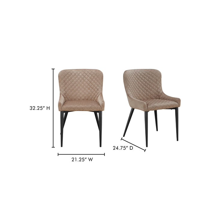 American Home Furniture | Moe's Home Collection - Etta Dining Chair Light Brown