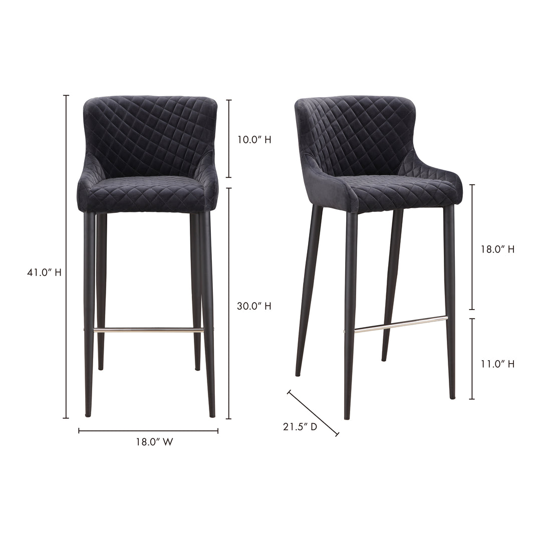 American Home Furniture | Moe's Home Collection - Etta Barstool Dark Grey