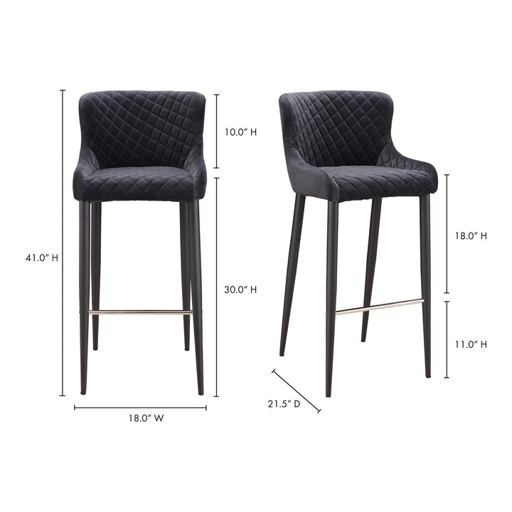 American Home Furniture | Moe's Home Collection - Etta Barstool Dark Blue