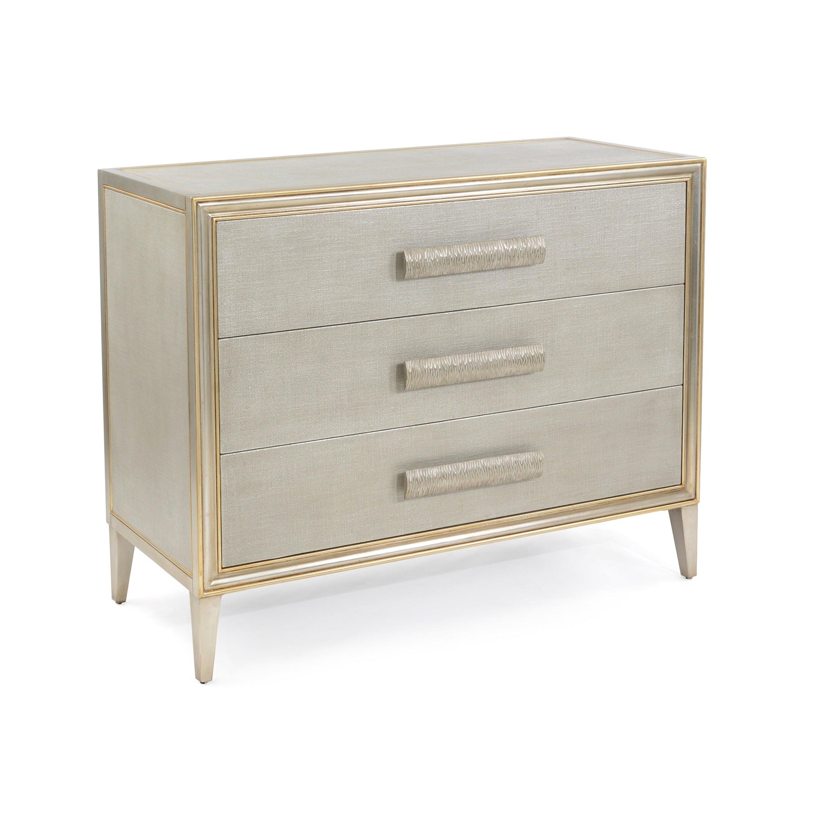 John Richard Cefalu Three-Drawer Nightstand SIDEBOARDS + CREDENZAS
