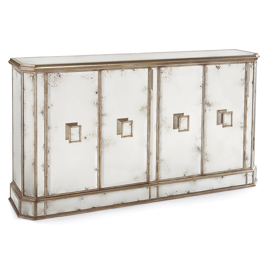 John Richard Juno Foxed Mirror Credenza CABINETS