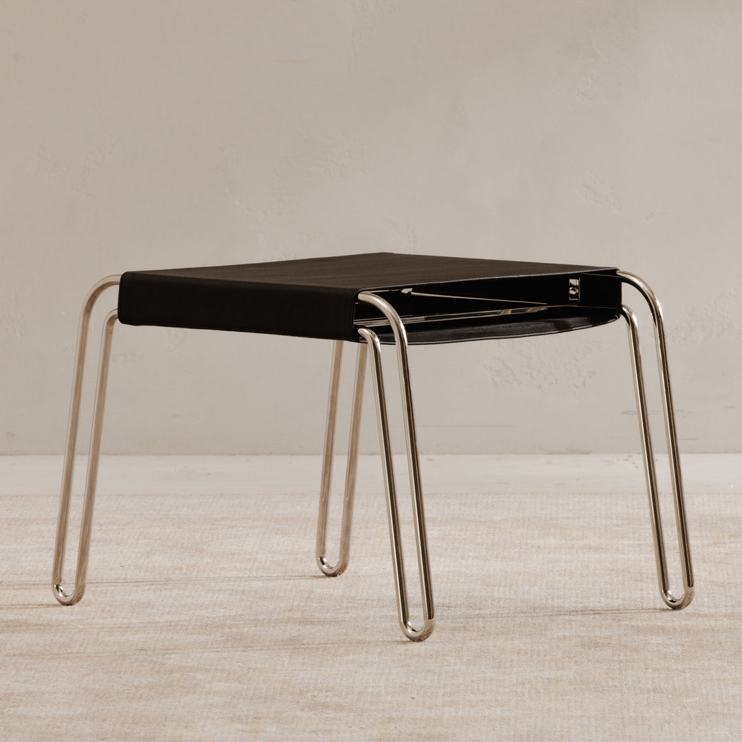 American Home Furniture | Moe's Home Collection - Petra Leather Stool Black