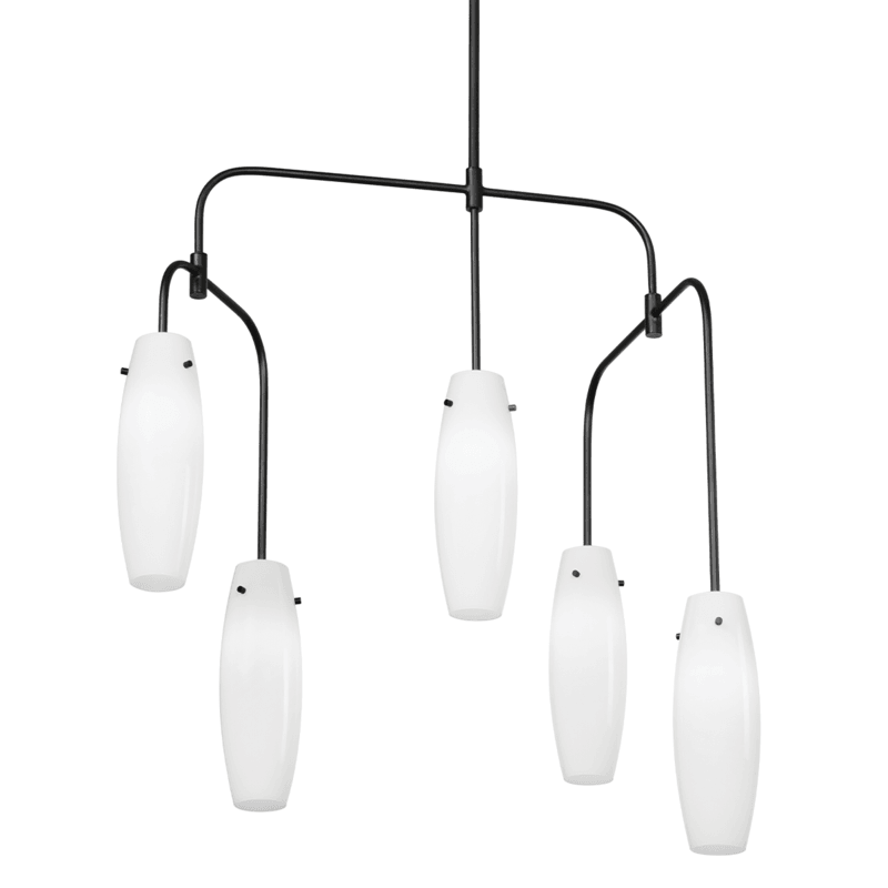 Troy Lighting Cyan 5 Light Chandelier CHANDELIERS
