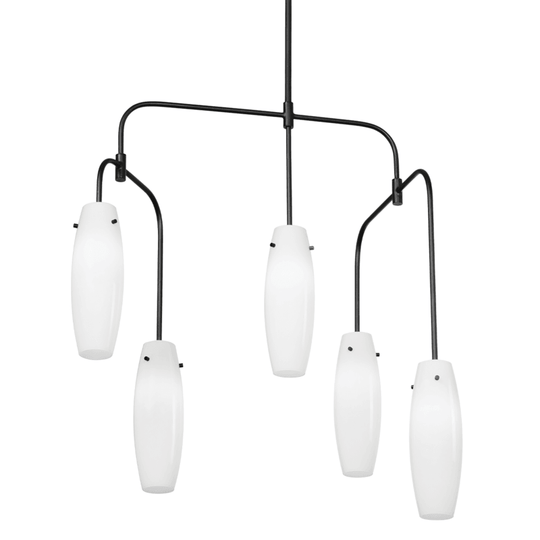 Troy Lighting Cyan 5 Light Chandelier CHANDELIERS