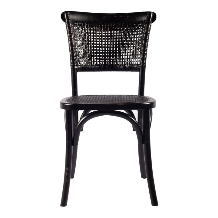 American Home Furniture | Moe's Home Collection - Churchill Dining Chair Antique Black-Set Of Two