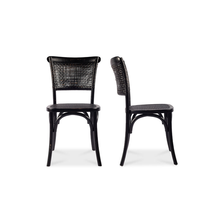 American Home Furniture | Moe's Home Collection - Churchill Dining Chair Antique Black-Set Of Two