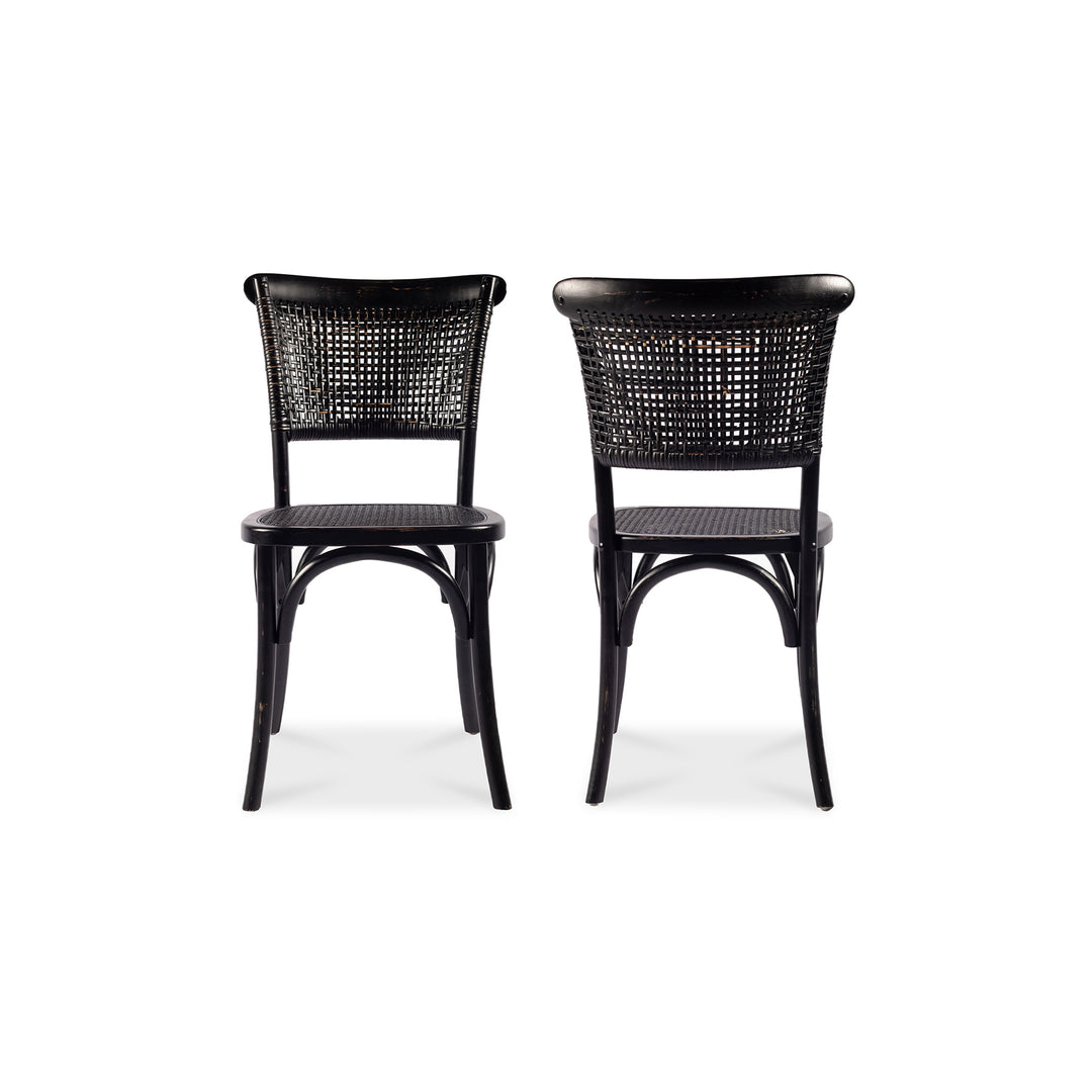 American Home Furniture | Moe's Home Collection - Churchill Dining Chair Antique Black-Set Of Two