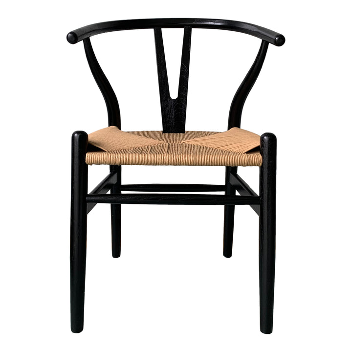 American Home Furniture | Moe's Home Collection - Ventana Dining Chair Black And Natural-Set Of Two