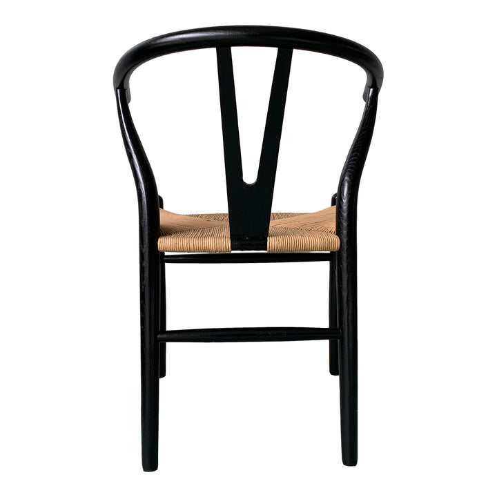 American Home Furniture | Moe's Home Collection - Ventana Dining Chair Black And Natural-Set Of Two