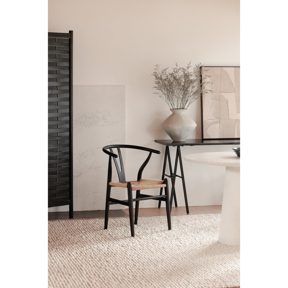 American Home Furniture | Moe's Home Collection - Ventana Dining Chair Black And Natural-Set Of Two
