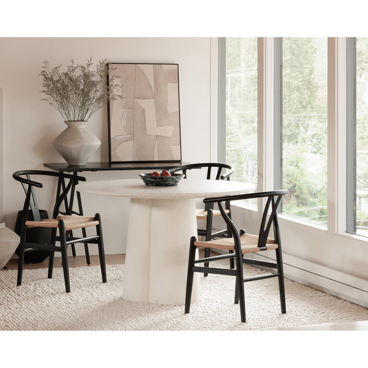 American Home Furniture | Moe's Home Collection - Ventana Dining Chair Black And Natural-Set Of Two