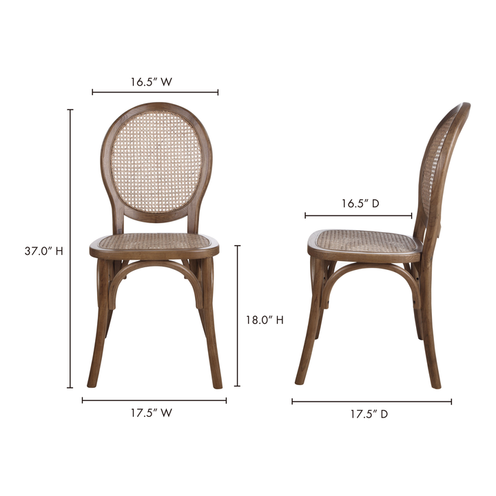American Home Furniture | Moe's Home Collection - Rivalto Dining Chair-Set Of Two