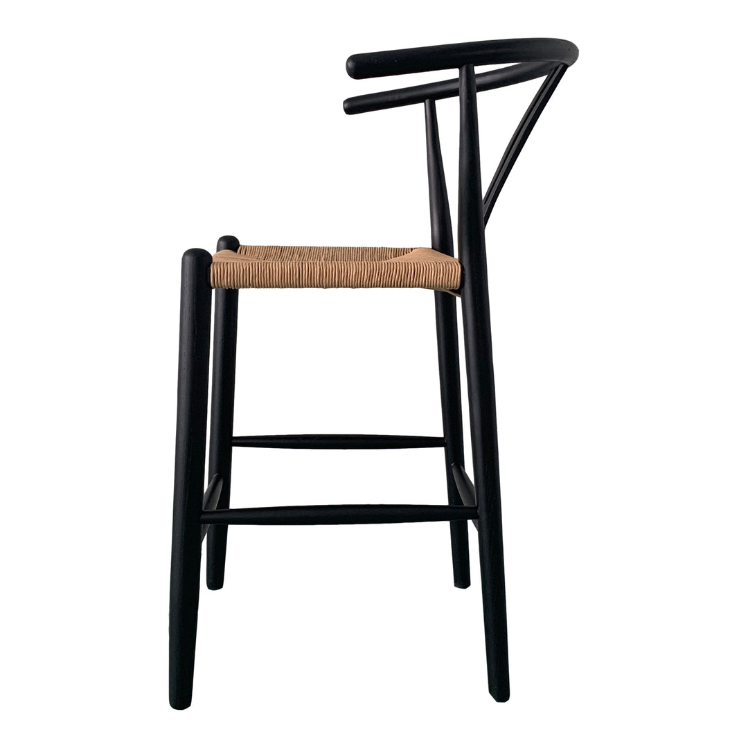 American Home Furniture | Moe's Home Collection - Ventana Counter Stool Black And Natural