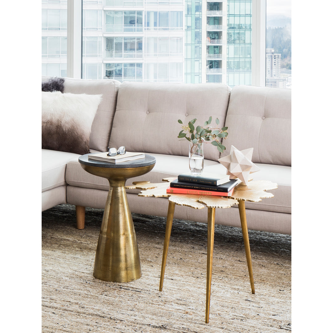 American Home Furniture | Moe's Home Collection - Amoeba Side Table Gold