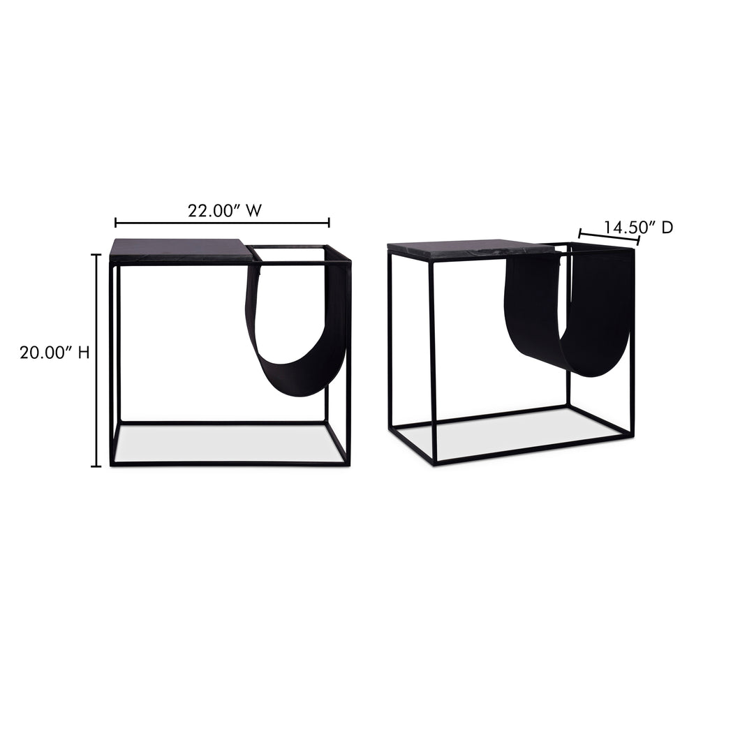 American Home Furniture | Moe's Home Collection - Cave Magazine Rack Black