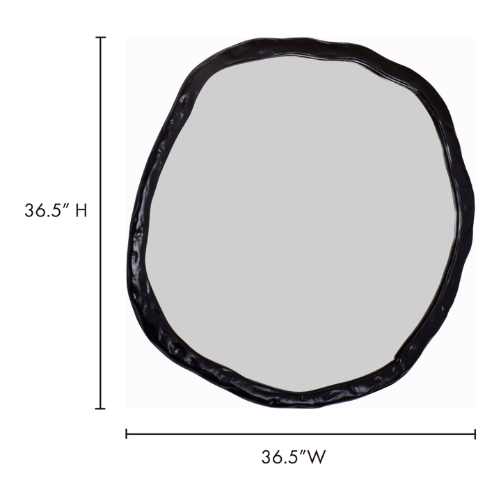 American Home Furniture | Moe's Home Collection - Foundry Mirror Large Black