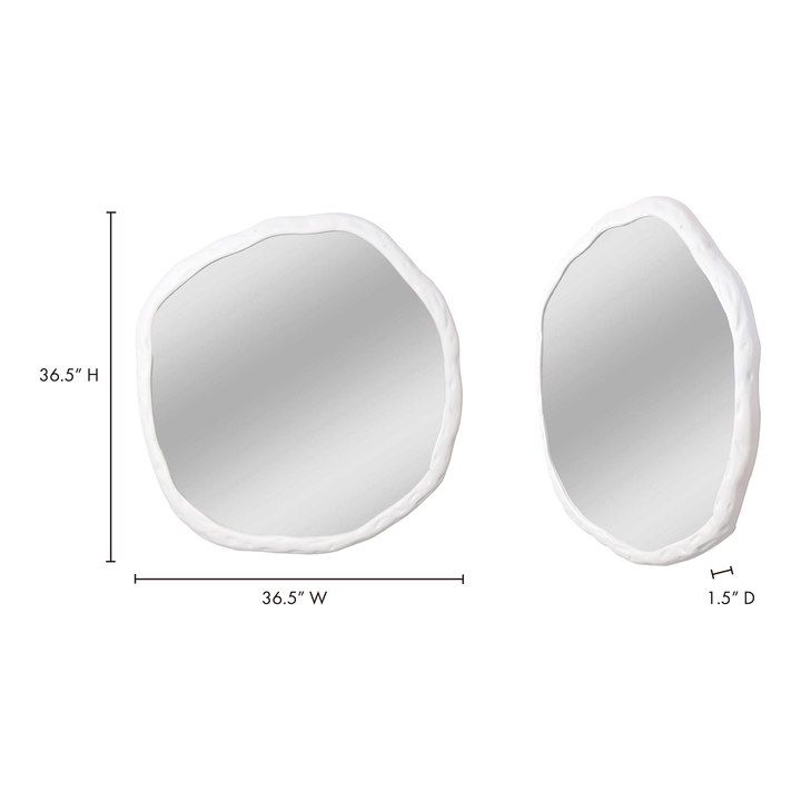American Home Furniture | Moe's Home Collection - Foundry Mirror Large White