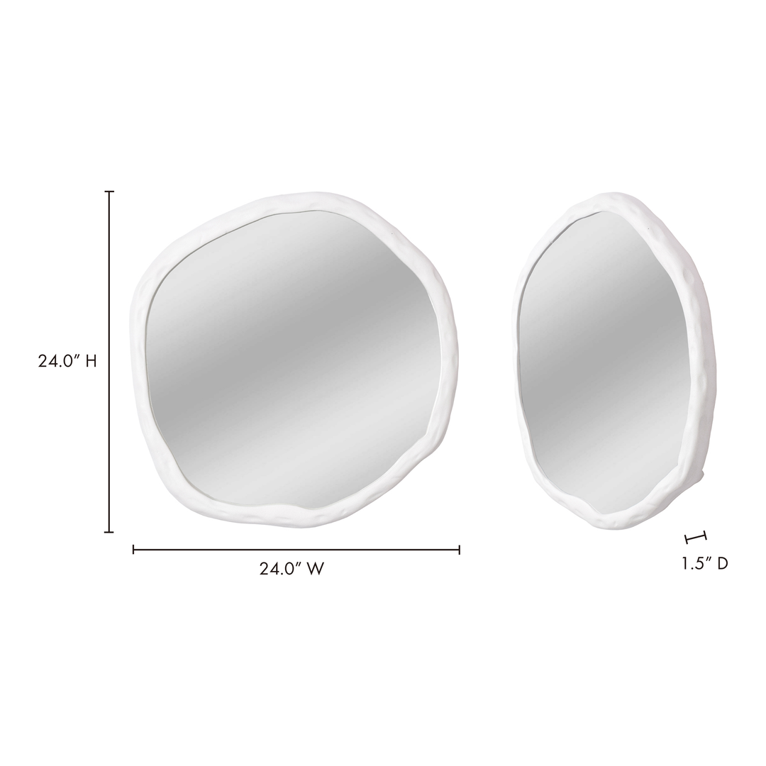 American Home Furniture | Moe's Home Collection - Foundry Mirror Small White