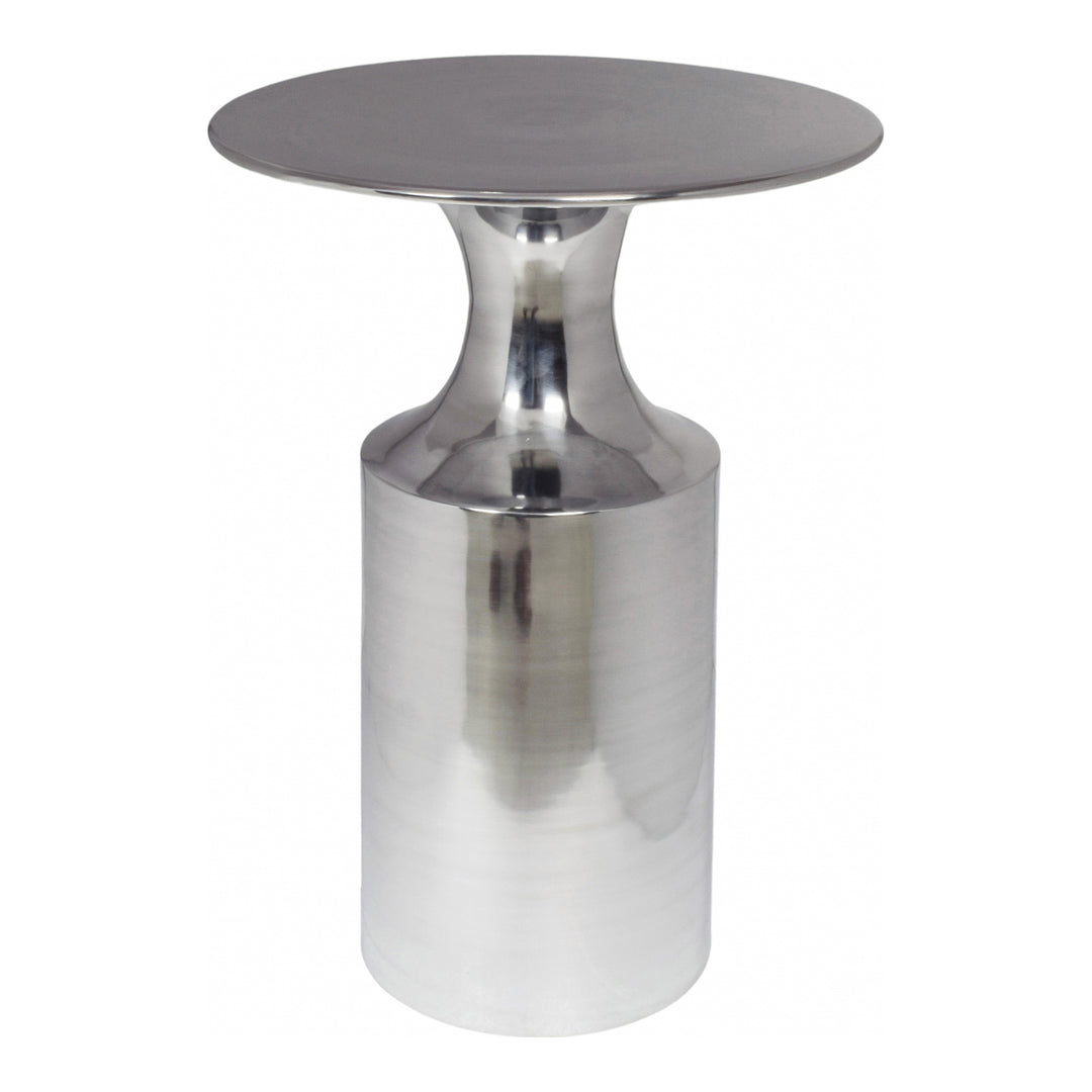 American Home Furniture | Moe's Home Collection - Rassa Polished Silver Accent Table