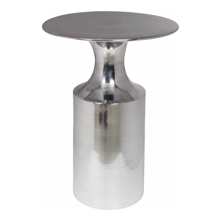 American Home Furniture | Moe's Home Collection - Rassa Polished Silver Accent Table