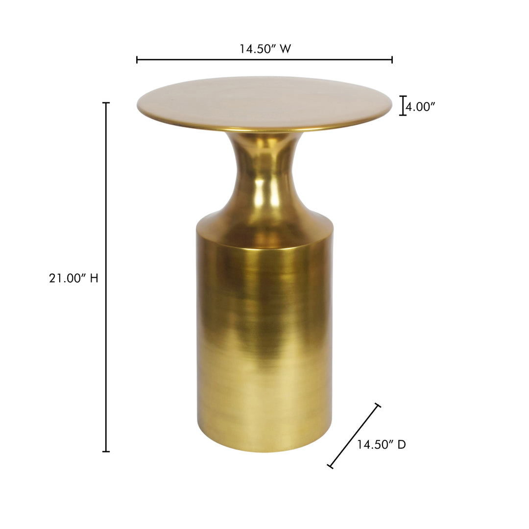 American Home Furniture | Moe's Home Collection - Rassa Polished Gold Accent Table