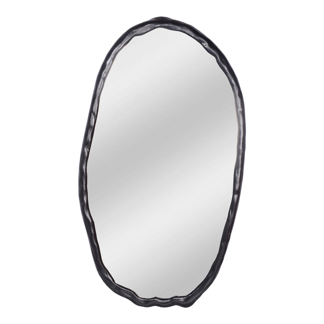 American Home Furniture | Moe's Home Collection - Foundry Mirror Oval Black
