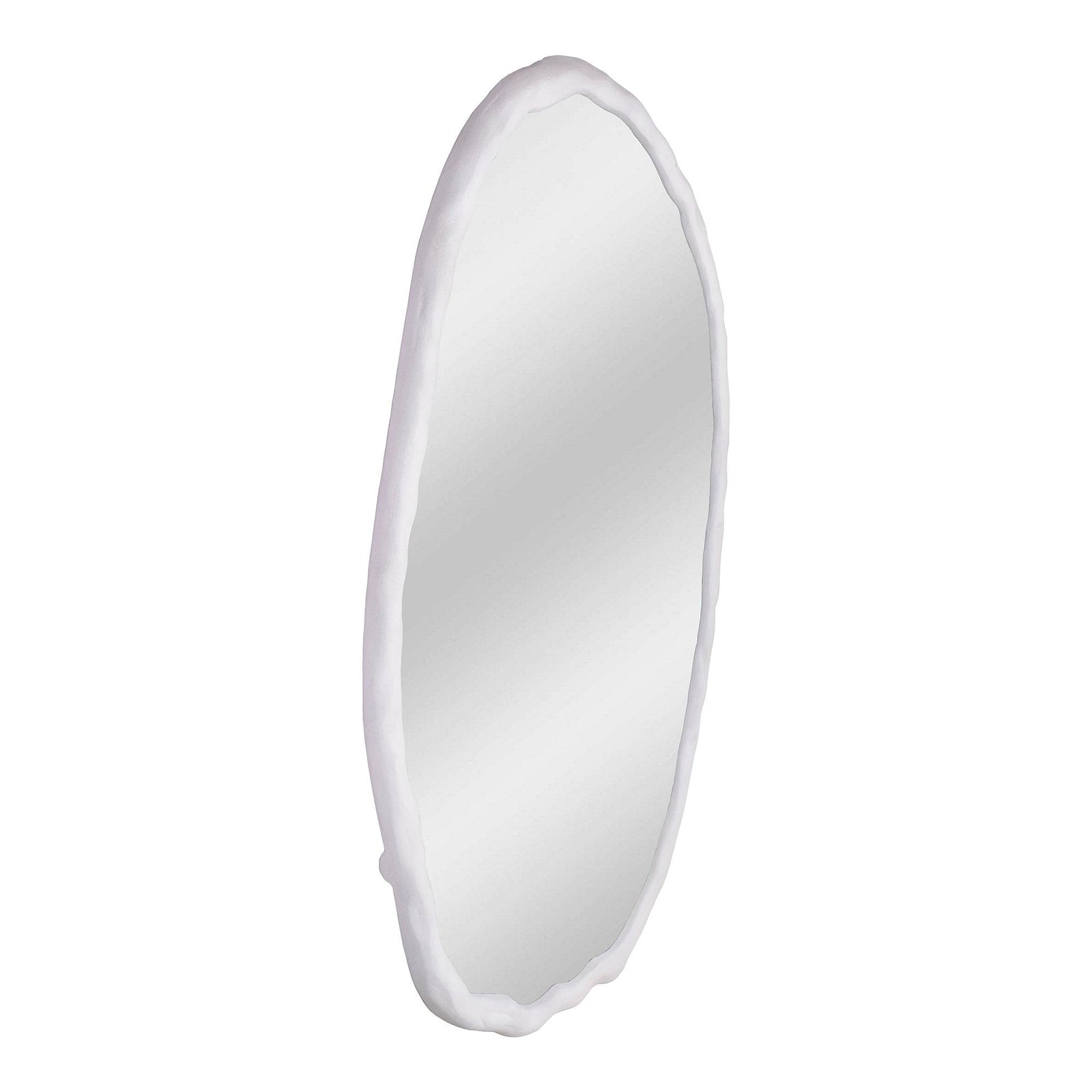 Moe's Home Collection - Foundry Mirror Oval White - FI-1113-18 | American Home Furniture
