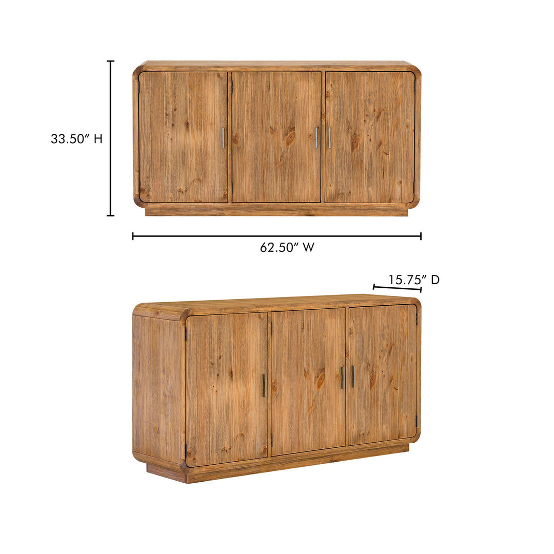 American Home Furniture | Moe's Home Collection - Monterey Sideboard Rustic Blonde